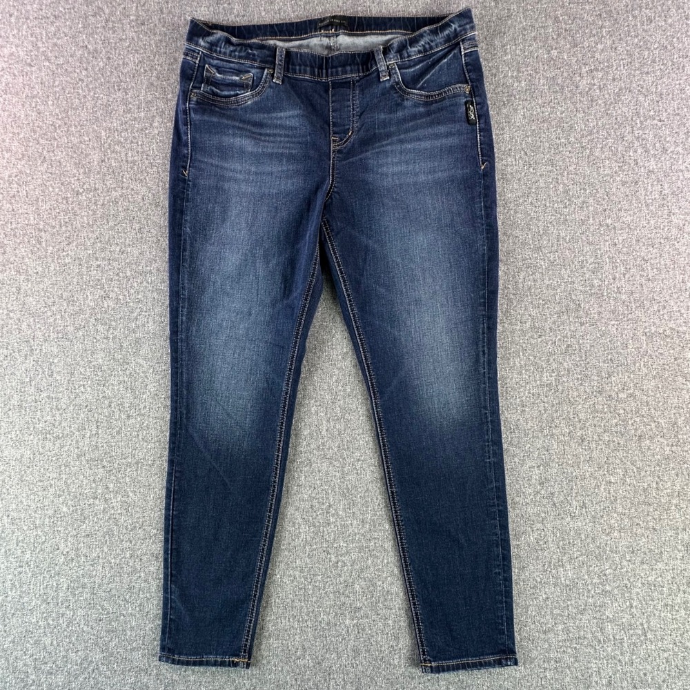 Silver Jeans Co. Jeans Womens W32/L27 Pull On Skinny Dark Blue L27010SPR474